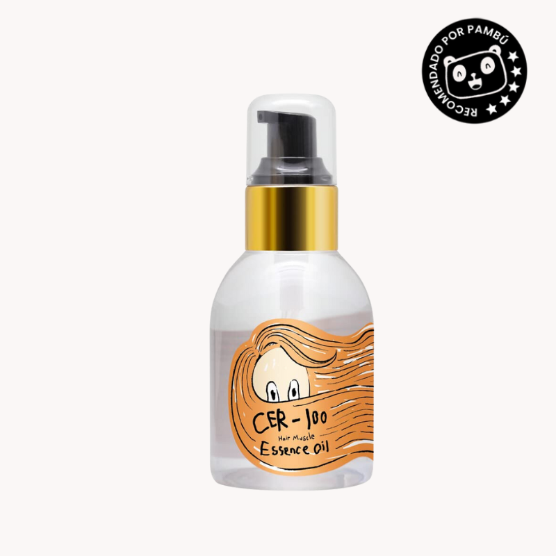 Hair Muscle Essence Oil CER-100 – ELIZAVECCA | Óleo Reparador con Colágeno para Cabello Seco, Maltratado o Dañado