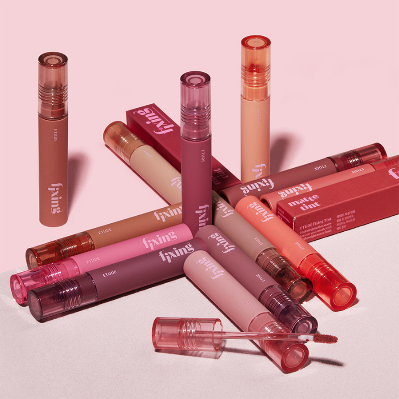Etude House Matte Fixing Tint – Tinta Labial de Larga Duración con Acabado Mate