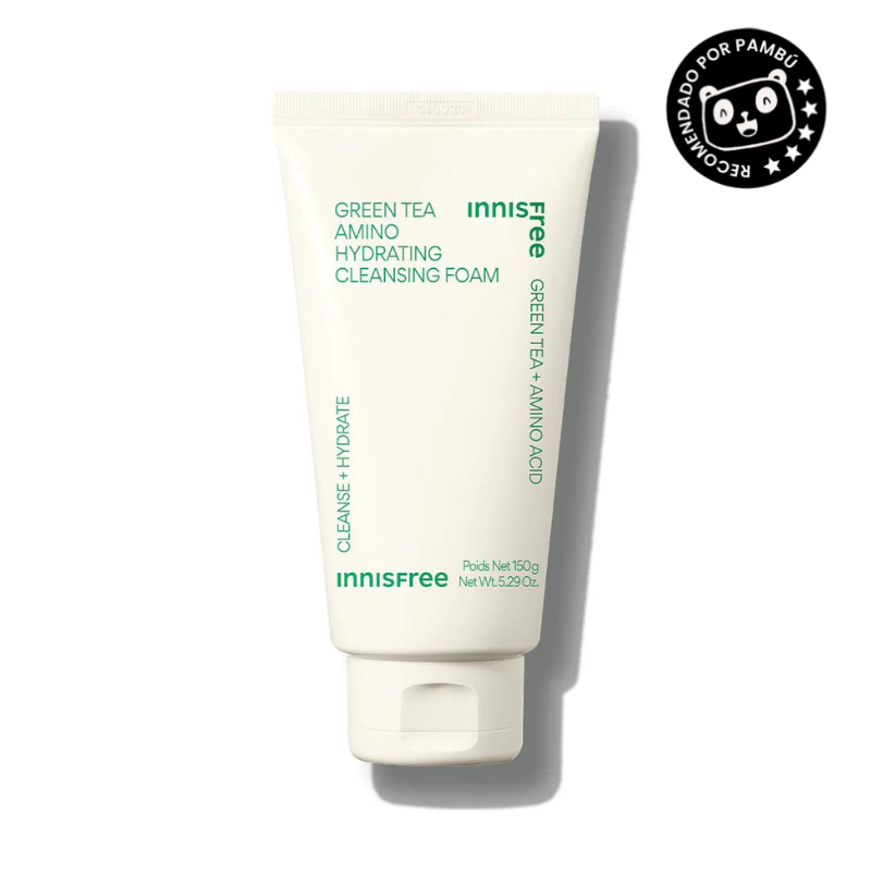 Limpiador Facial Hidratante con Té Verde - Green Tea Amino Hydrating Cleansing Foam Innisfree | Limpieza y Humectación