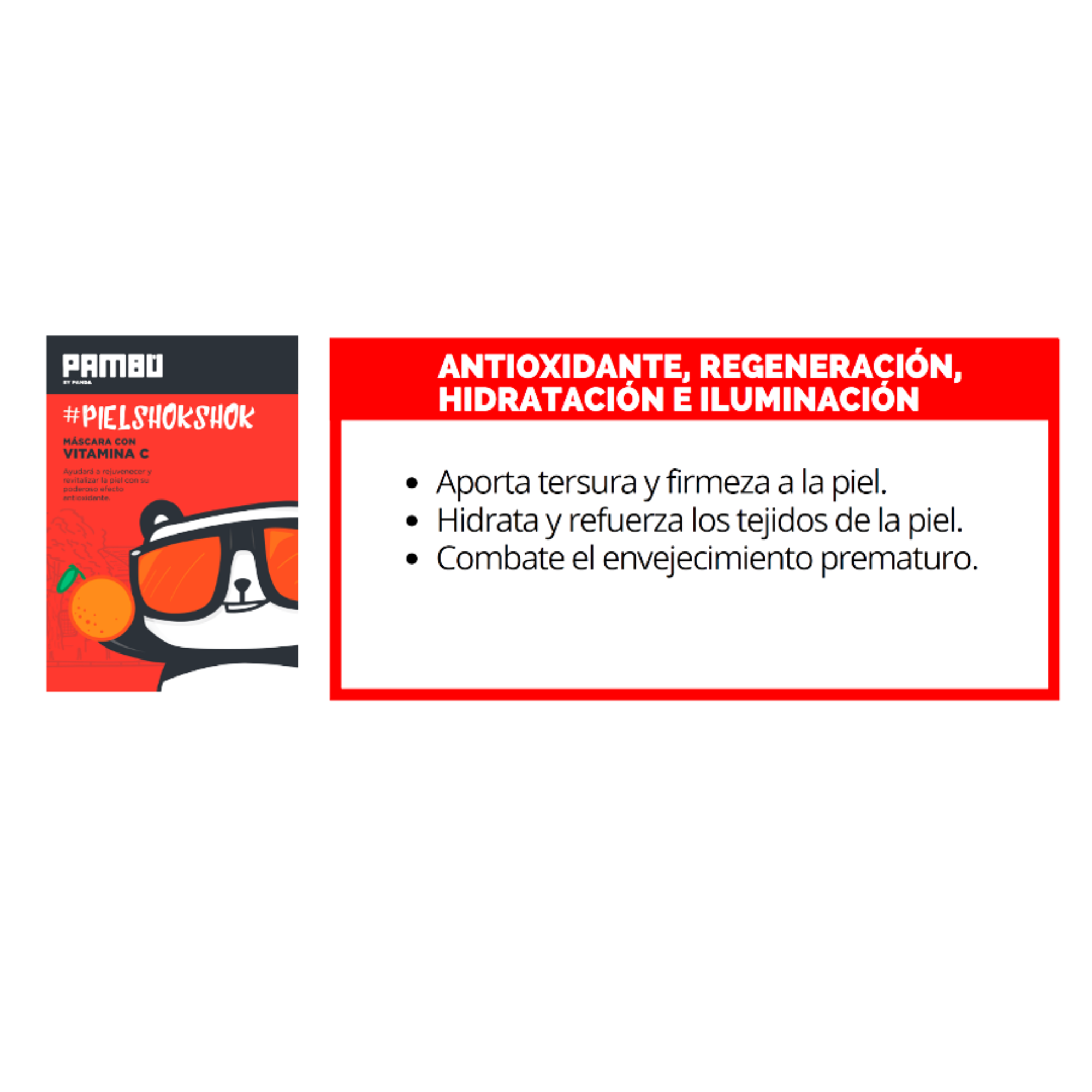 Mascarilla Pambú esencia de Vitamina C