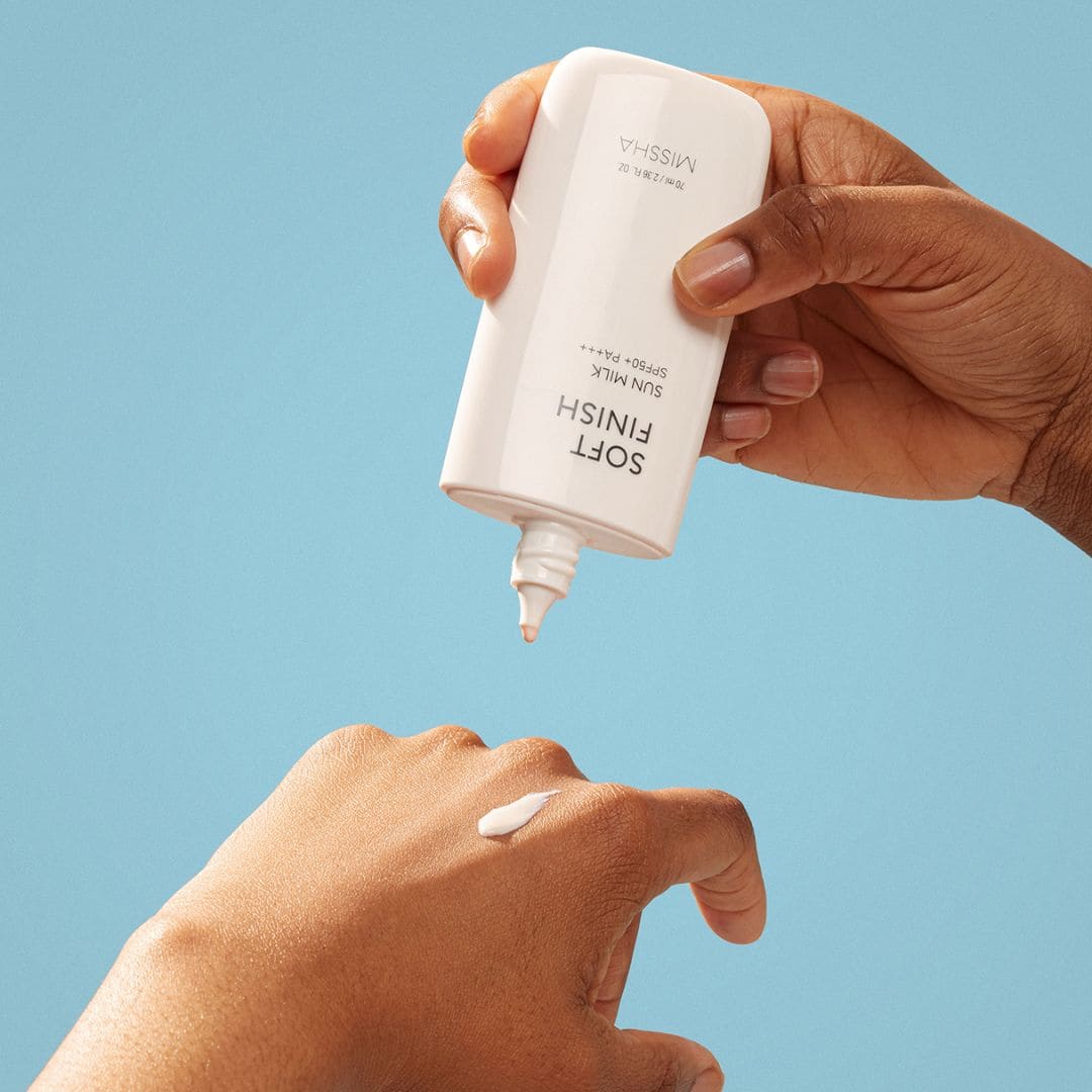 Protector Solar Ligero SPF50+ PA+++ - All Around Safe Block Finish Sun Milk Missha | Acabado Mate