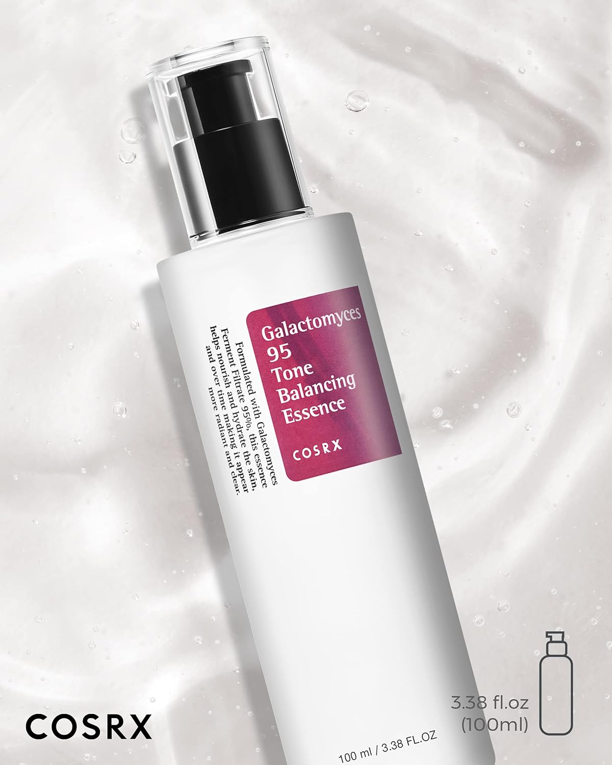 Esencia Hidratante para Unificar el Tono - Galactomyces 95 Tone Balancing Essence COSRX | Luminosidad y Equilibrio