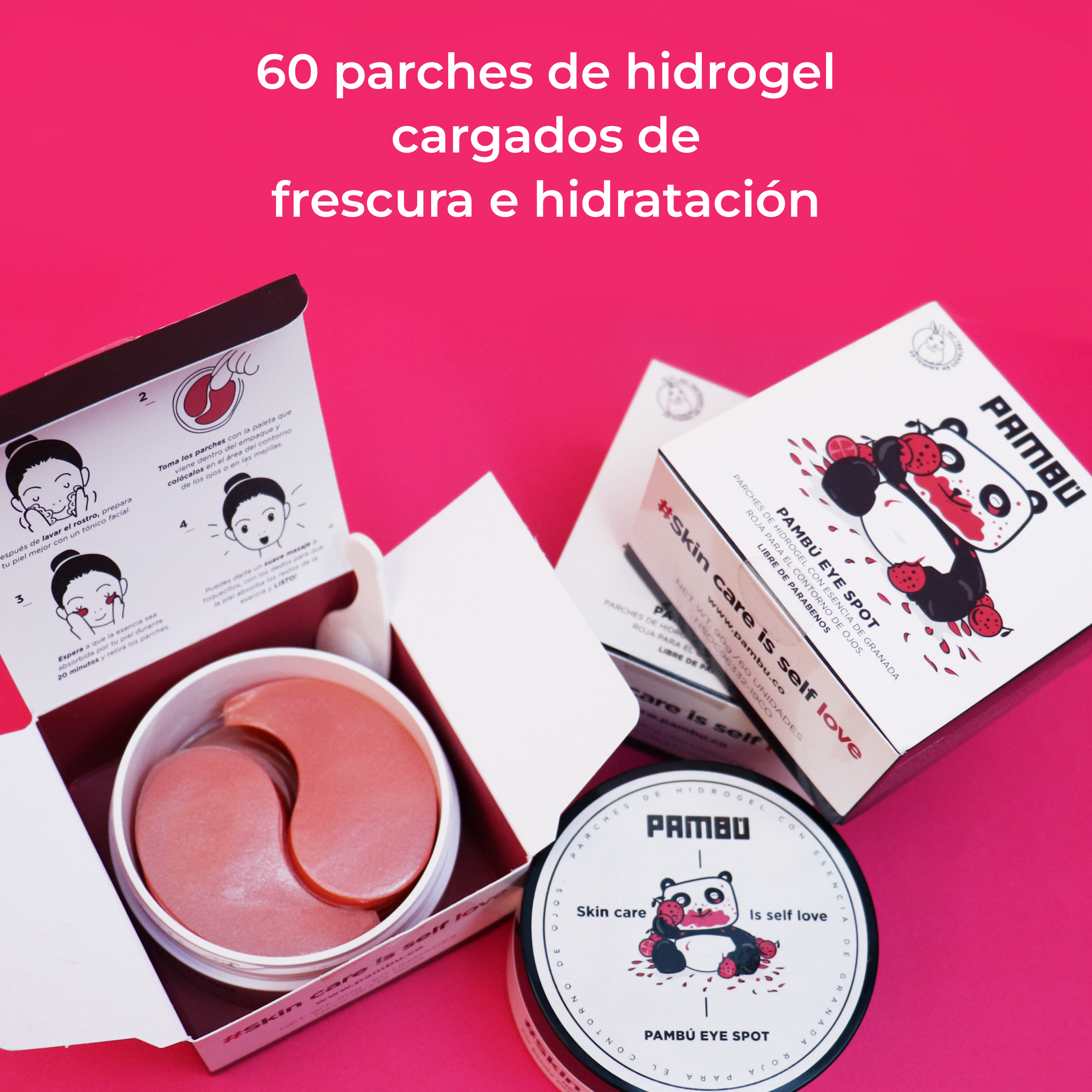 PAMBÚ Eye Spot - Parches de Hidrogel para el Contorno de Ojos | Hidratación y Reducción de Ojeras