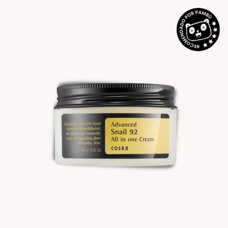 Crema Reparadora con Mucina de Caracol - Advanced Snail 92 All in One Cream COSRX 100g | Hidratación y Regeneración