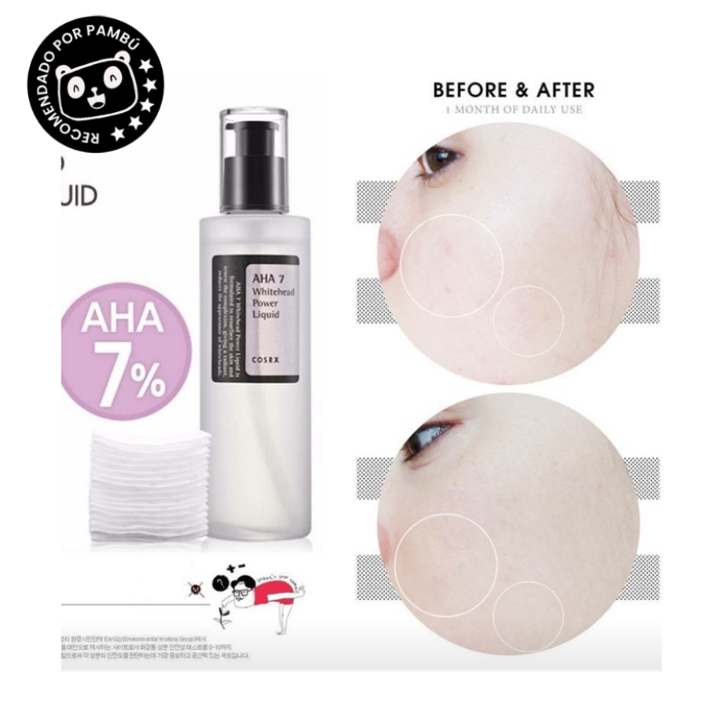 Tratamiento Exfoliante con Ácido Glicólico 7% - AHA 7 Whitehead Power Liquid COSRX | Renovación y Luminosidad