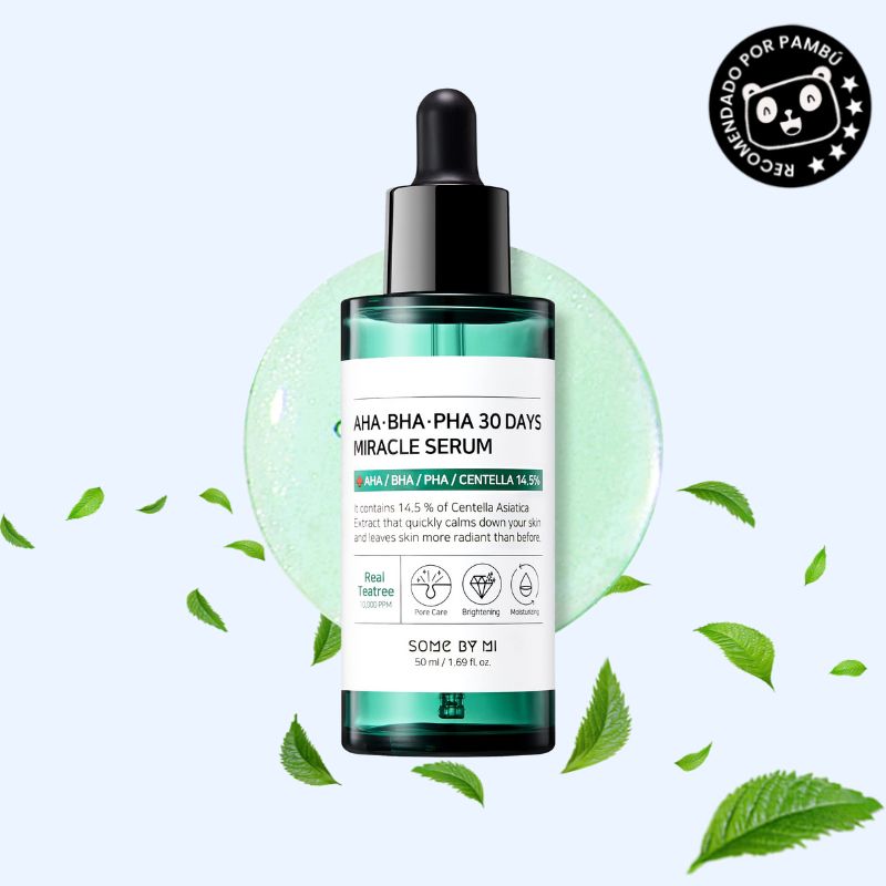 Some By Mi AHA.BHA.PHA 30 Days Miracle Serum – Sérum Exfoliante para Acné, Poros y Textura Irregular