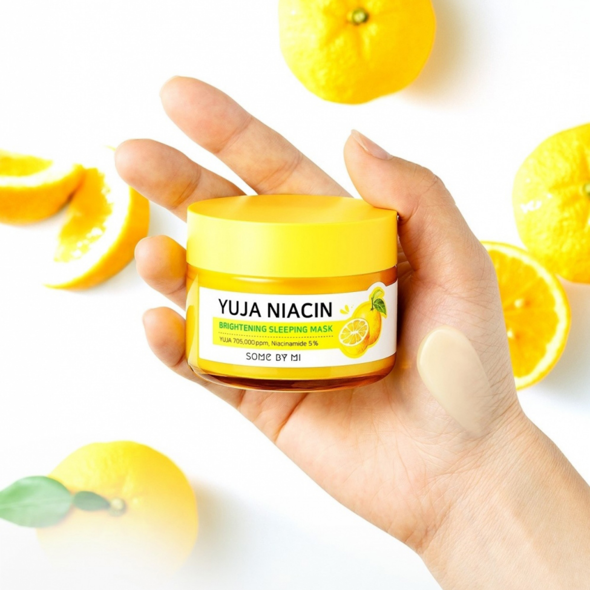 Mascarilla Nocturna Hidratante Anti Manchas - Yuja Niacin Brightening Sleeping Mask Somebymi | Luminosidad y Despigmentación