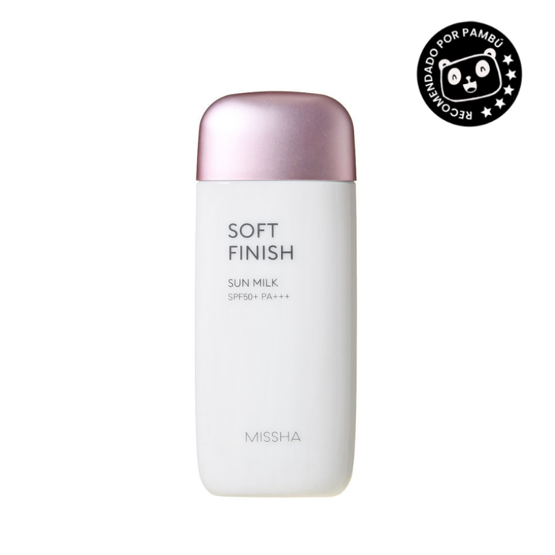 Protector Solar Ligero SPF50+ PA+++ - All Around Safe Block Finish Sun Milk Missha | Acabado Mate