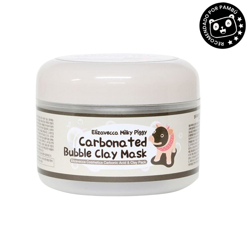Mascarilla Carbonatada de Arcilla - Carbonated Bubble Clay Mask Elizavecca Milky Piggy | Limpieza Profunda y Detox