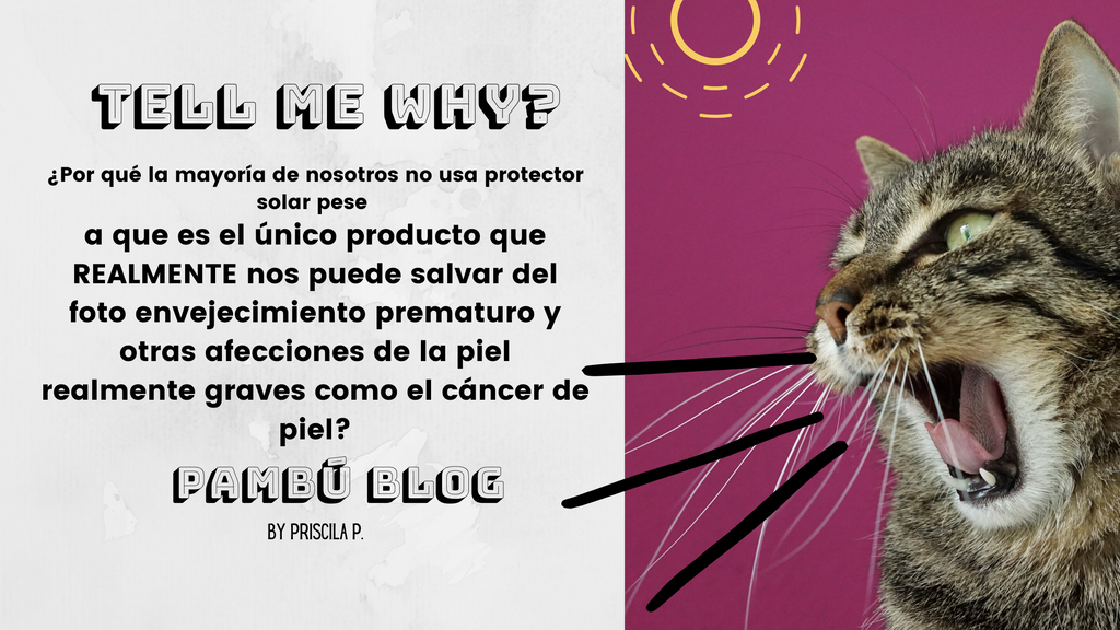 ¿Por qué la mayoría de nosotros no usa protector solar pese a que es el único producto que REALMENTE nos puede salvar del foto envejecimiento prematuro y otras cosas cosas muy graves como el cáncer de piel? 😕