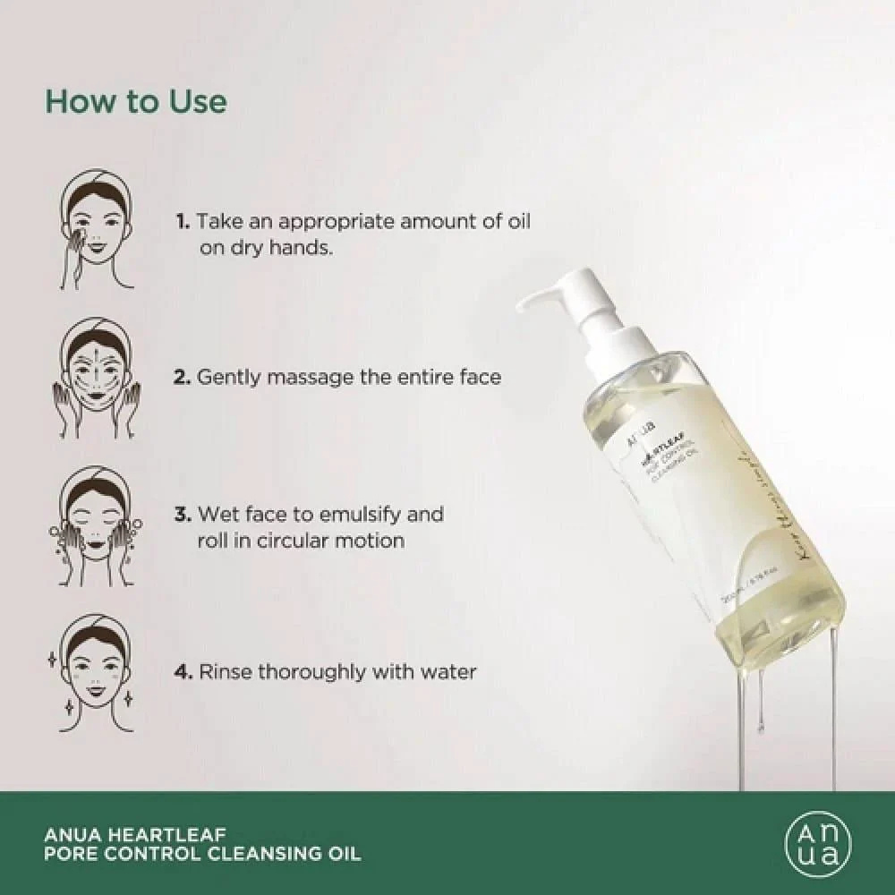 Limpiador en Aceite con Extracto de Heartleaf - Anua Oil Cleansing 150ml | Limpieza Profunda y Calmante