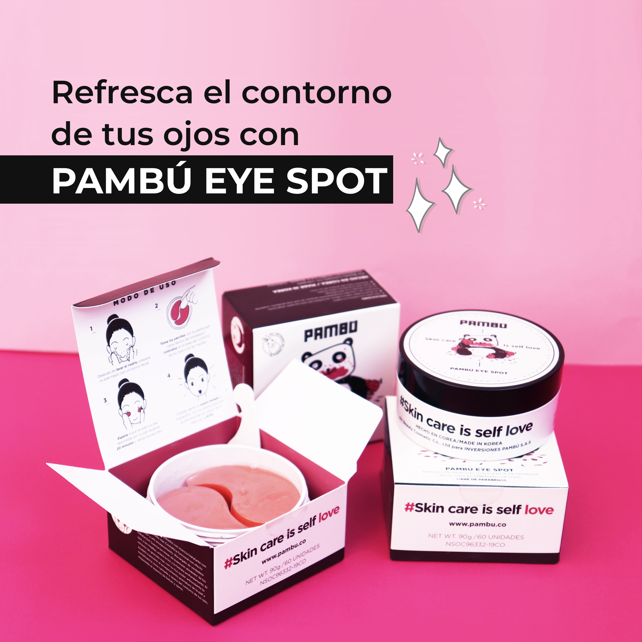 PAMBÚ Eye Spot - Parches de Hidrogel para el Contorno de Ojos | Hidratación y Reducción de Ojeras