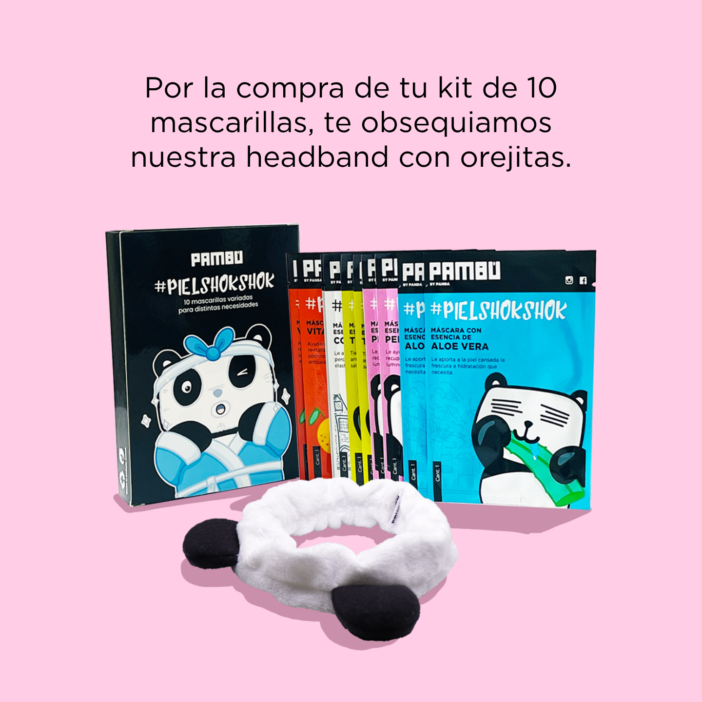 "Kit de Mascarillas Variadas (10 Unidades) - Sheet Masks PAMBÚ | Hidratación y Cuidado Completo